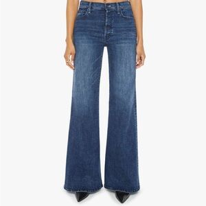 MOTHER The Tomcat Roller Sneak High-Rise Wide-Leg Jeans